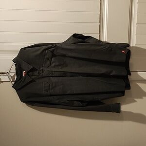 Metallic Gray Wrangler Button-Up Shirt